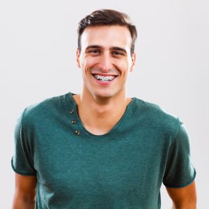 Man Showing his braces