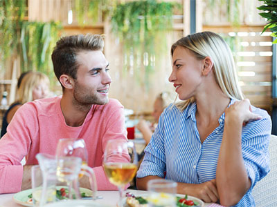 Braces with happy couple